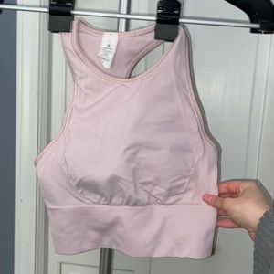 Lulu lemon blush lightly padded sports bra size 2